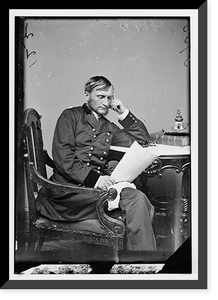 Historic Framed Print, Cobb Hon. Stephen Alonzo of Kansas Capt. and Commissary Sergeant of Volunteers on  May 18 1864,  17-7/8" x 21-7/8"