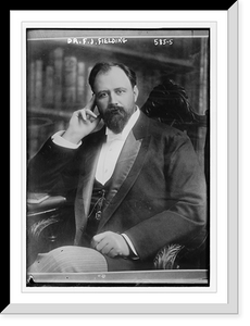 Historic Framed Print, Dr. F.J. Fielding, seated,  17-7/8" x 21-7/8"