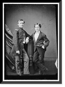 Historic Framed Print, General U.S. Grant seated,  17-7/8" x 21-7/8"