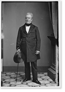 Historic Portrait - Hamlin Hon. Hannibal of ME - Framed Wall Art Gift Idea