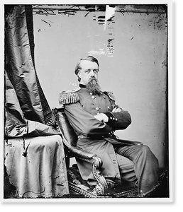 Historic Portrait - Hurlbert Gen. S.A - Vintage Home Decor Print