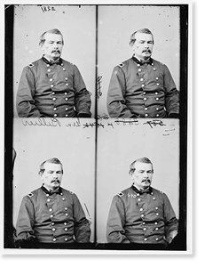 Historic Portrait - J.E. Kenna M.C. W.VA, 1864 - Antique Wall Decor Print