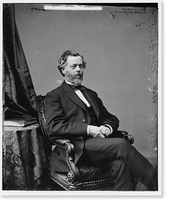 Antique Portrait - Maxey Hon. Samuel Bell of Texas - Vintage Wall Art Gift