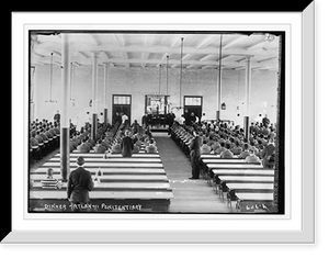Historic Framed Print, Dinner in penitentary, Atlanta, GA.,  17-7/8" x 21-7/8"