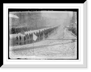 Historic Framed Print, Inaugural parade, escorting Taft to Capitol, Washington, D.C.,  17-7/8" x 21-7/8"