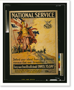 National Service. Septimus E. Scott, Vintage Poster