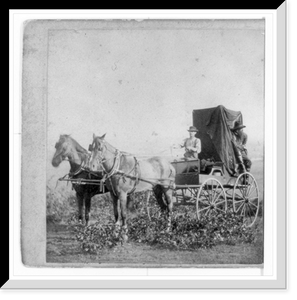 Historic Framed Print, Photographic outfit 309 miles west of St. Louis Mo.,  17-7/8" x 21-7/8"