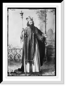 Historic Framed Print, Herod (R. Lang) in passion play, Oberammergau, Germany,  17-7/8" x 21-7/8"