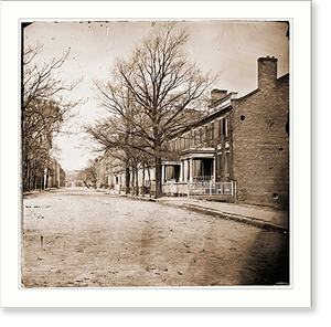 Vintage Military Print - Petersburg Virginia. Bollingbroke street