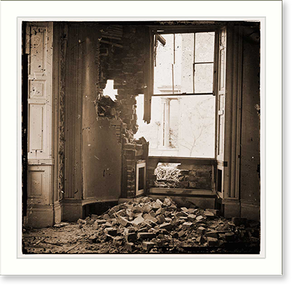 Vintage Military Print - Petersburg Virginia - Framed Wall Art Gift Idea