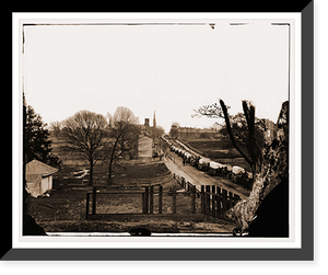 Petersburg Virginia. The first Federal wagon train enterering the town, Vintage Wall Art