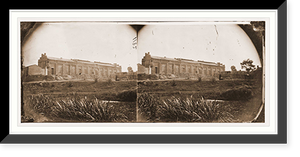 Historic Framed Print, Petersburg Virginia. View of gas works. (Photographic wagon Engineer Department sho,  17-7/8" x 21-7/8"