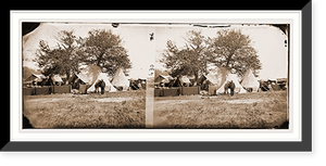 Historic Framed Print, Richmond Virginia (vicinity). Camp Lincoln,  17-7/8" x 21-7/8"