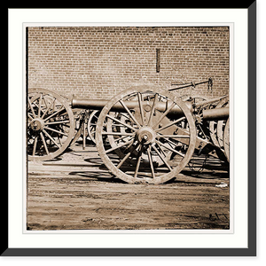 Historic Framed Print, Richmond Virginia. A light Brooke rifle. (3-inch gun),  17-7/8" x 21-7/8"