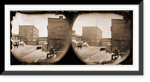 Historic Framed Print, Richmond Virginia. Ballard house on Franklin Street - 2,  17-7/8" x 21-7/8"