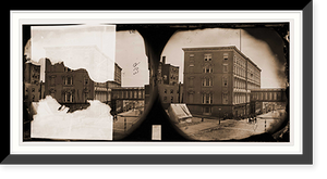 Historic Framed Print, Richmond Virginia. Ballard house on Franklin Street. (Photographers tent in foregro,  17-7/8" x 21-7/8"