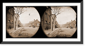 Historic Framed Print, Richmond Virginia. Looking up Main Street,  17-7/8" x 21-7/8"