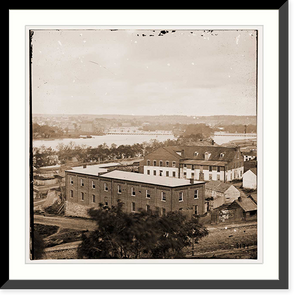 Historic Framed Print, Richmond Virginia. View - 2,  17-7/8" x 21-7/8"
