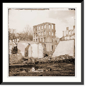 Historic Framed Print, Richmond Virginia. View of burned district - 2,  17-7/8" x 21-7/8"