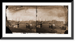 Historic Framed Print, Richmond Virginia. View of city,  17-7/8" x 21-7/8"
