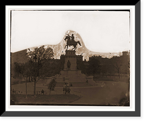 Historic Framed Print, Richmond Virginia. Washington monument on the Capitol grounds,  17-7/8" x 21-7/8"