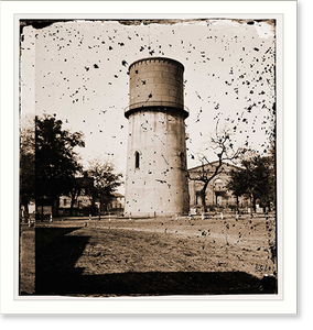 Vintage Military Print - Savannah - Georgia. The reservoir