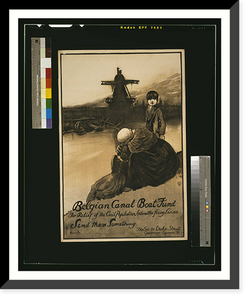 Belgian Canal Boat Fund for the relief of the civil population behind the firing lines. Send them something. J. Hassall Hill Siffken Co. London, Antique Poster