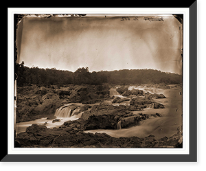 Historic Framed Print, Washington District of Columbia (vicinity). Great Falls Potomac River,  17-7/8" x 21-7/8"