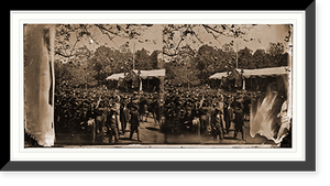 Historic Framed Print, Washington District of Columbia. Grand review of the Army - 3,  17-7/8" x 21-7/8"
