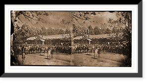 Historic Framed Print, Washington District of Columbia. Grand review of the army - 7,  17-7/8" x 21-7/8"