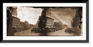 Historic Framed Print, Washington District of Columbia. Grand review of the army - 9,  17-7/8" x 21-7/8"