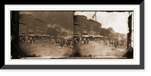 Historic Framed Print, Washington District of Columbia. Grand review of the army - 12,  17-7/8" x 21-7/8"