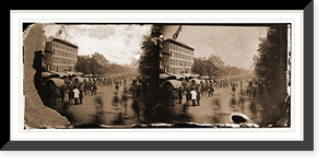 Historic Framed Print, Washington District of Columbia. Grand review of the army - 14,  17-7/8" x 21-7/8"
