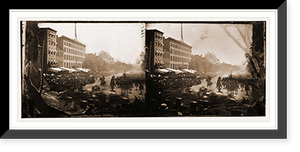 Historic Framed Print, Washington District of Columbia. Grand review of the army - 15,  17-7/8" x 21-7/8"