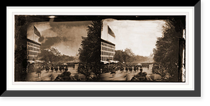 Historic Framed Print, Washington District of Columbia. Grand review of the army - 25,  17-7/8" x 21-7/8"