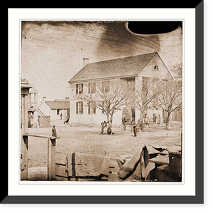 Yorktown Virginia. View of Court House - 2, Antique Print