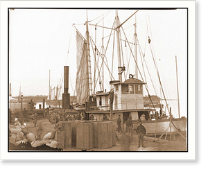 Antique Military - Aquia Creek Landing Va - Framed Wall Art Gift Idea