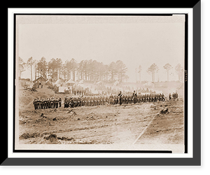 Guard mount in camp of 114th Pennsylvania Infy.. Brandy Station Va. 1864 Classic, Antique Print