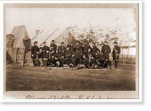 Historic Military - New York City - Officers of 61st New York, 1863 (1)