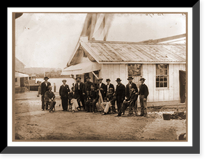 Historic Framed Print, Quartermasters Office at 7th St. Wharf Wash. D.C.,  17-7/8" x 21-7/8"