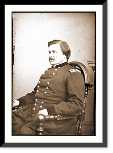 Historic Framed Print, Portrait of Maj. Gen. Alexander McD. McCook officer of the Federal Army,  17-7/8" x 21-7/8"