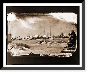 Morris Island South Carolina. July or August 1863. Unidentified camp, Antique Poster