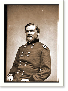 Antique Military - Portrait of Maj. Gen - Vintage Wall Art Gift
