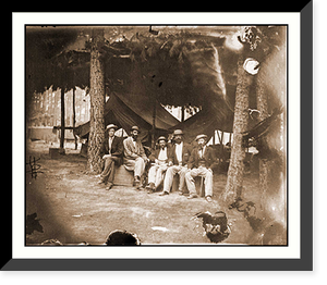Petersburg Va. Military telegraph operators at headquarters; another group Classic, Antique Poster