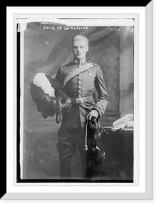 Historic Framed Print, Duke of Sutherland, in uniform,  17-7/8" x 21-7/8"