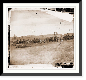 Historic Framed Print, Antietam Maryland. Captain J.M. Knaps Penn. Independent Battery E Light Artillery,  17-7/8" x 21-7/8"