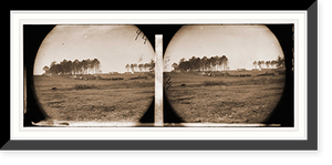 Historic Framed Print, Brandy Station Virginia. View of Col. G.H. Sharpes quarters. Headquarters Army of t,  17-7/8" x 21-7/8"