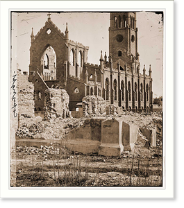 Antique Military - Charleston - South Carolina. Cathedral of St