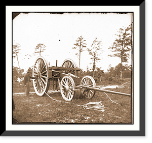 Historic Framed Print, Dutch Gap Va. vicinity. Sling for transporting big guns,  17-7/8" x 21-7/8"