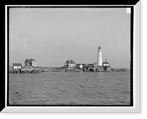 Boston Light, Boston, Mass, Vintage Poster